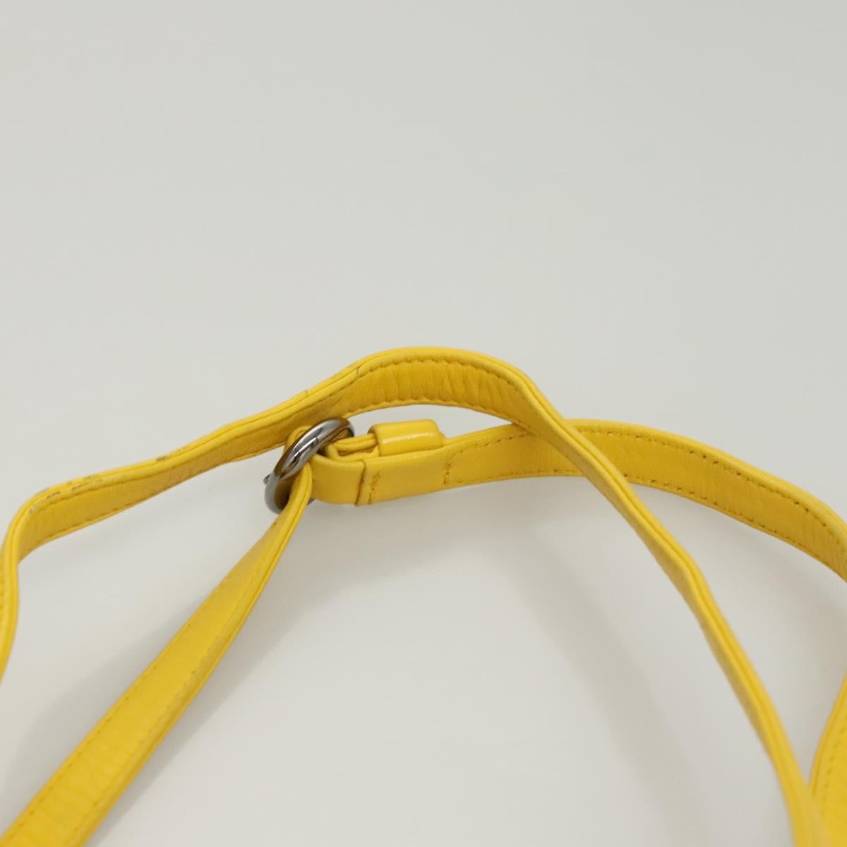Chanel Two Tone Mademoiselle Lock Flap Quilted Lambskin Yellow Leather Shoulder Bag Bag (Pre-Owned)