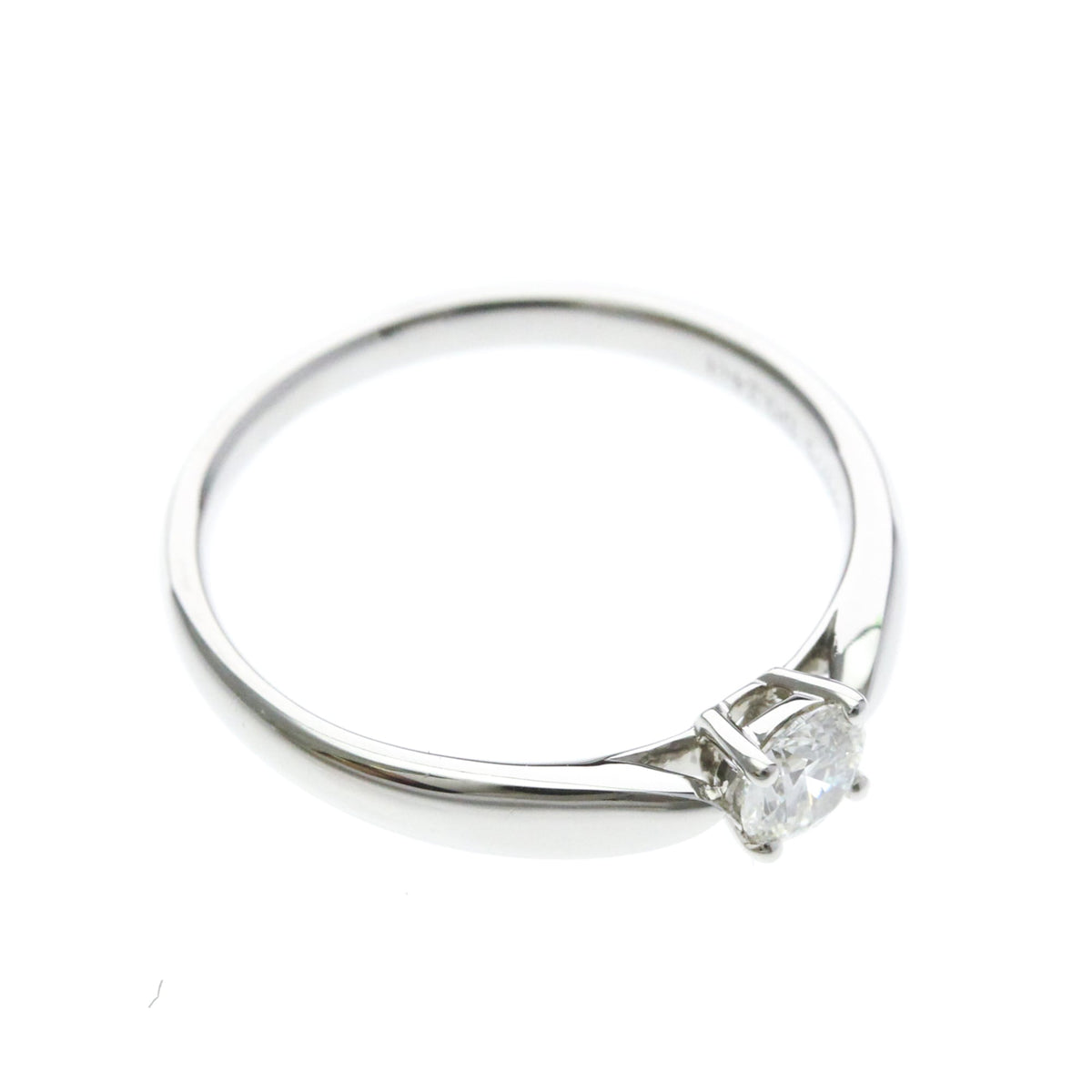 Tiffany & Co. Harmony Solitaire Platinum With Rbc Diamond I/Vs1 Silver Platinum Ring Jewelry (Pre-Owned)