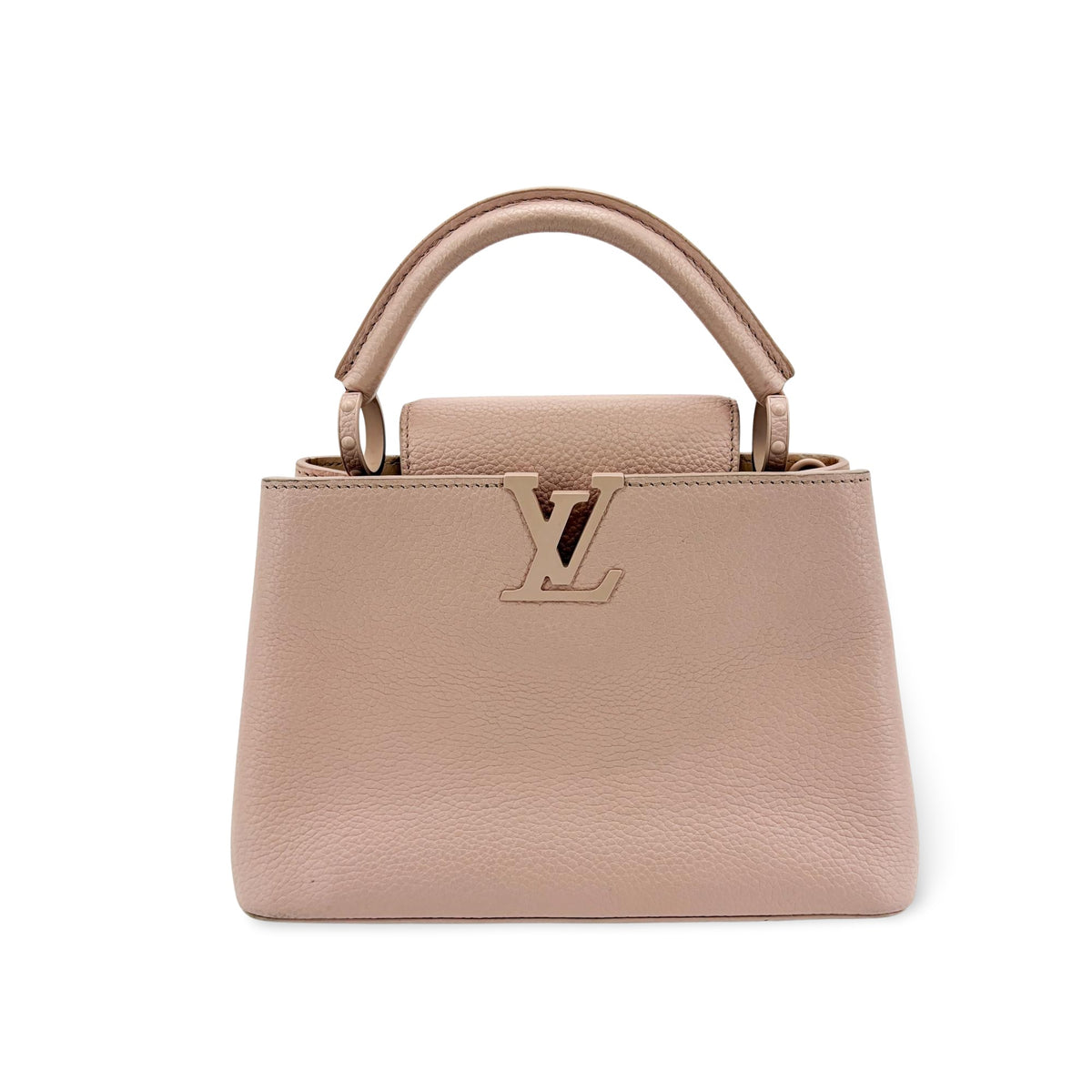 Louis Vuitton Flower Chain Capucines Leather Beige Leather Handbag (Pre-Owned)