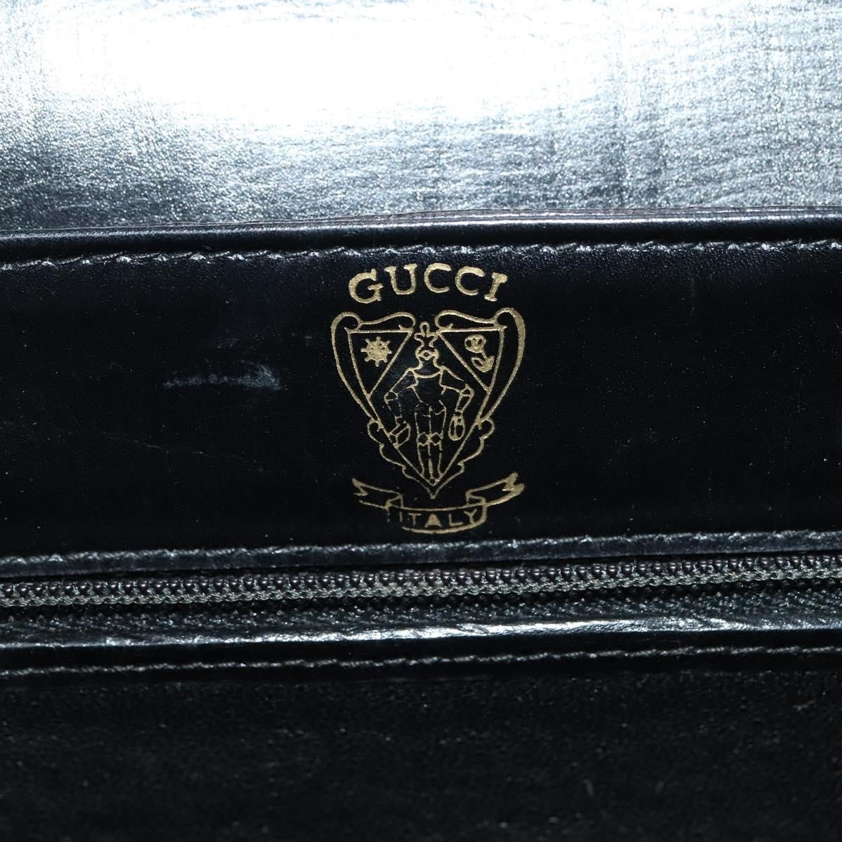 Gucci Vintage Leather Black Leather Shoulder Bag Bag (Pre-Owned)