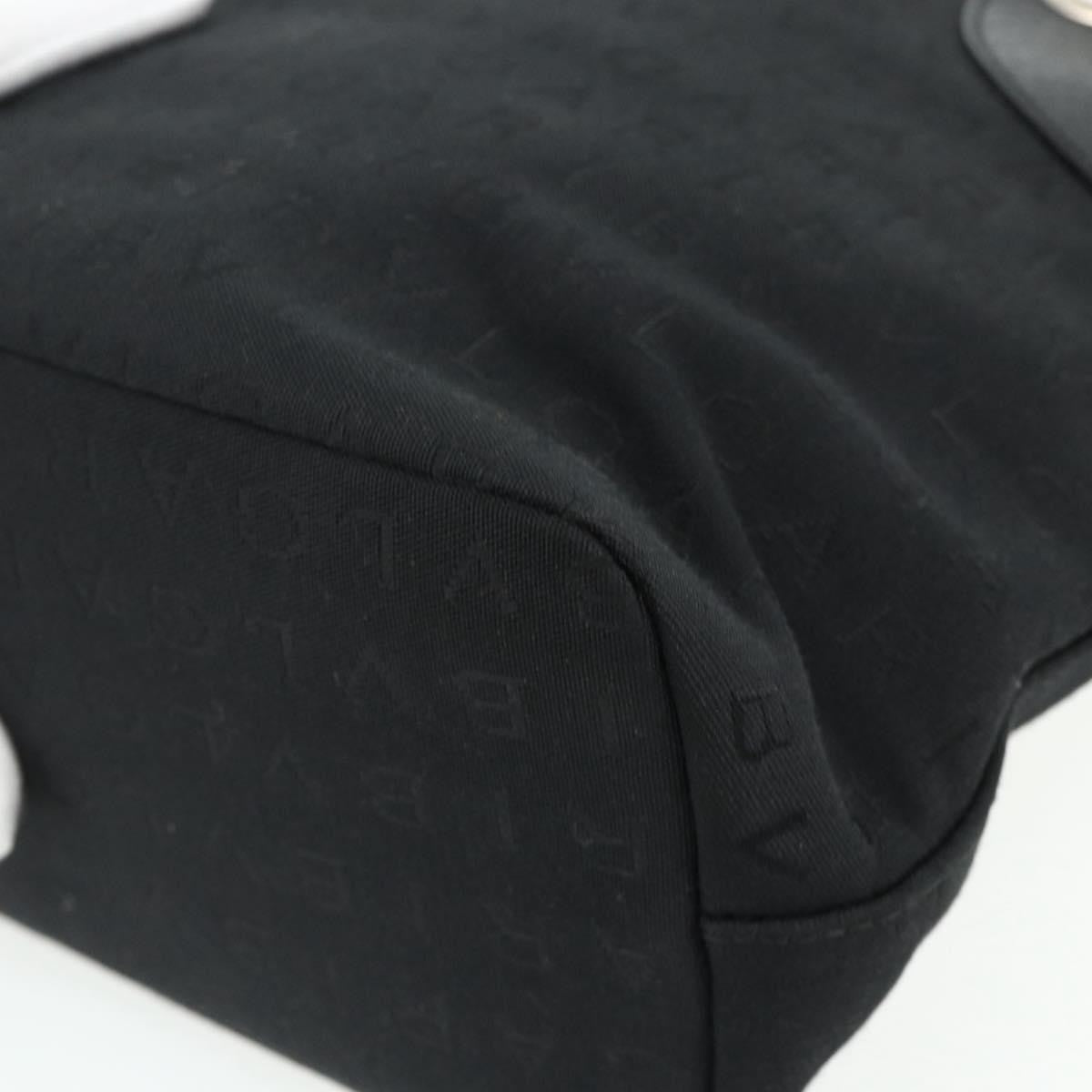 Bvlgari Logomania Canvas Black Canvas Shoulder Bag Bag (Pre-Owned)