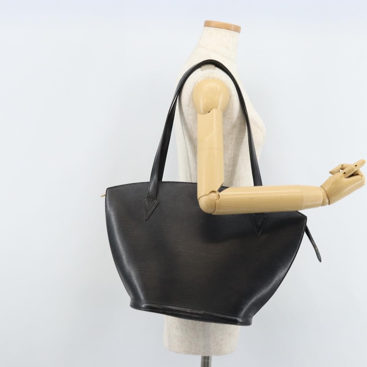 Louis Vuitton Saint Jacques Epi Leather Black Leather Shoulder Bag Bag (Pre-Owned)