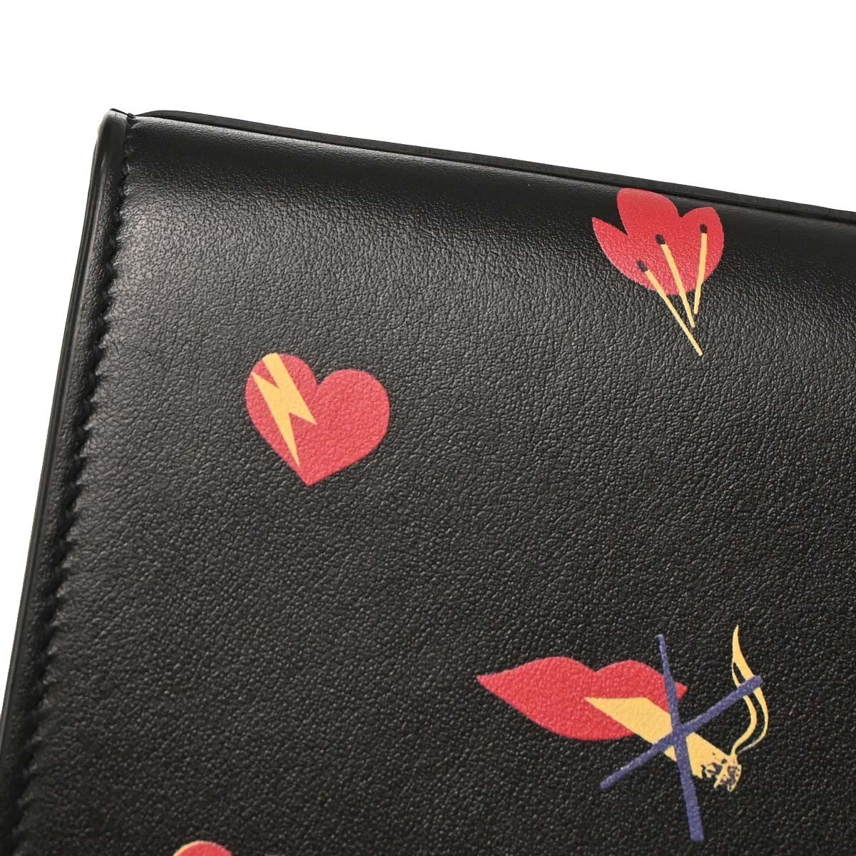 Saint Laurent Kate Leather Black Leather Shoulder Bag Bag (Pre-Owned)