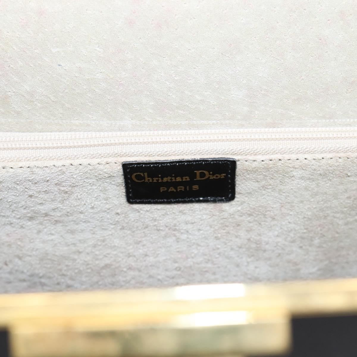Christian Dior Shoulder Leather Black Leather Shoulder Bag Bag (Pre-Owned)