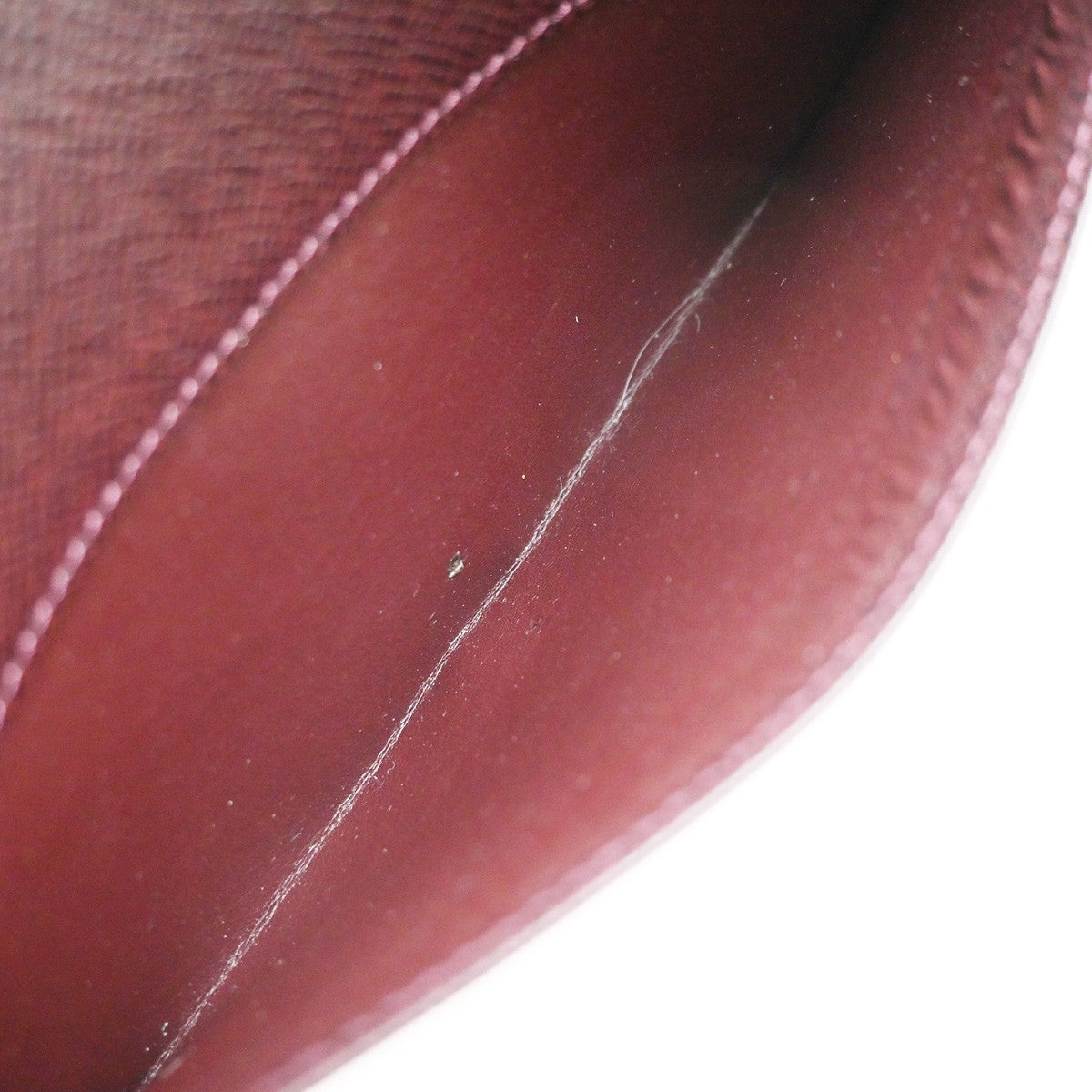 Louis Vuitton Pochette Baikal Clutch Taiga Leather Burgundy Leather Clutche & Pouche Bag (Pre-Owned)