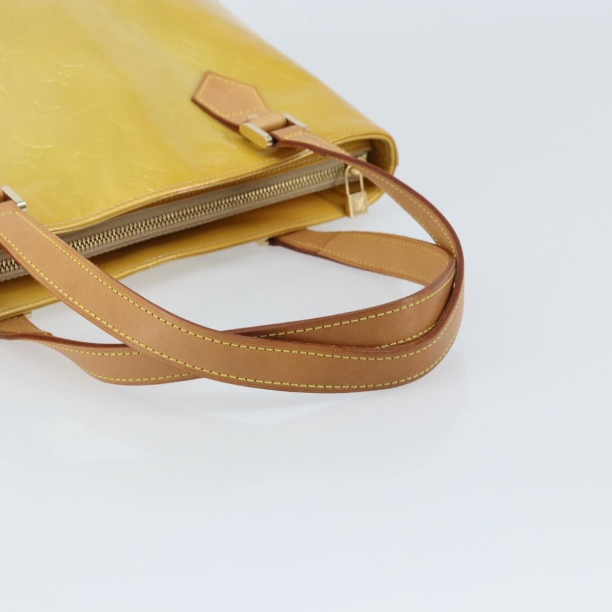 Louis Vuitton Houston Monogram Vernis Beige Patent_Leather Tote Bag Bag (Pre-Owned)