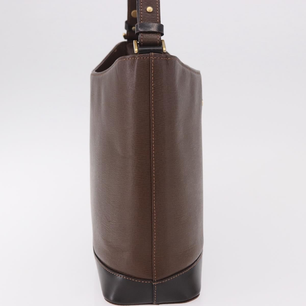 Burberry Vintage Leather Brown Leather Shoulder Bag Bag (Pre-Owned)