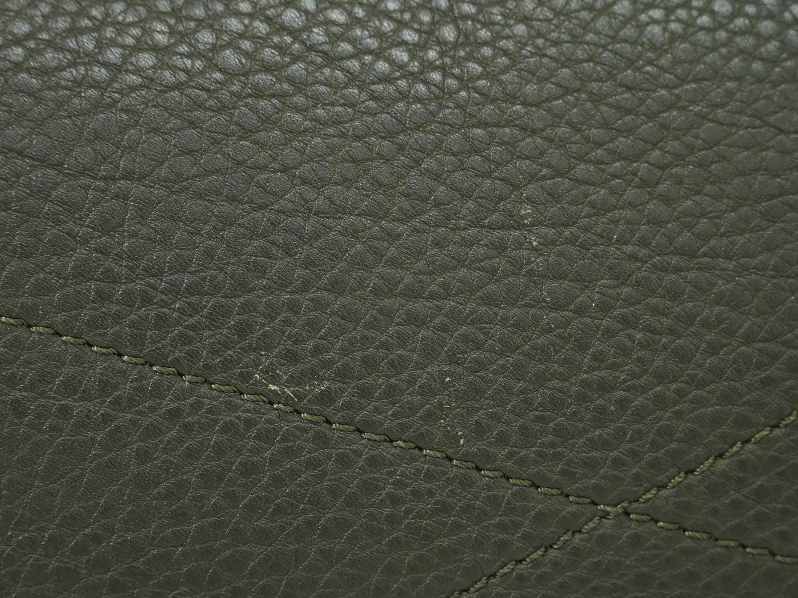 Louis Vuitton Stellar Mahina Leather Khaki Leather Handbag (Pre-Owned)