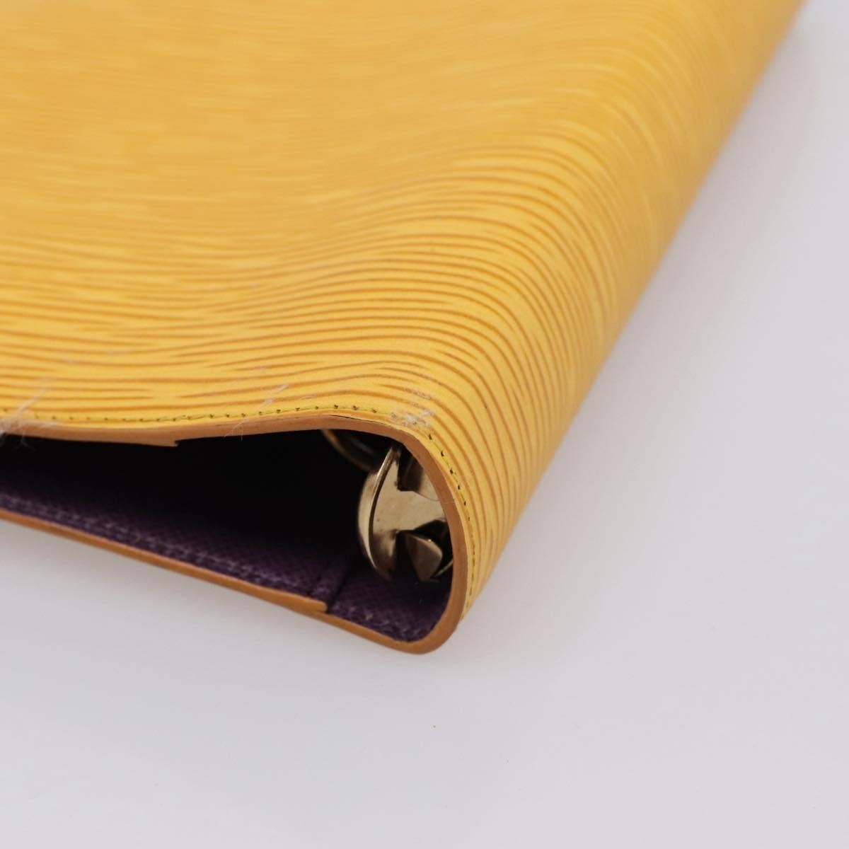 Louis Vuitton Agenda Cover Epi Leather Yellow Leather Wallets Accessory (Pre-Owned)