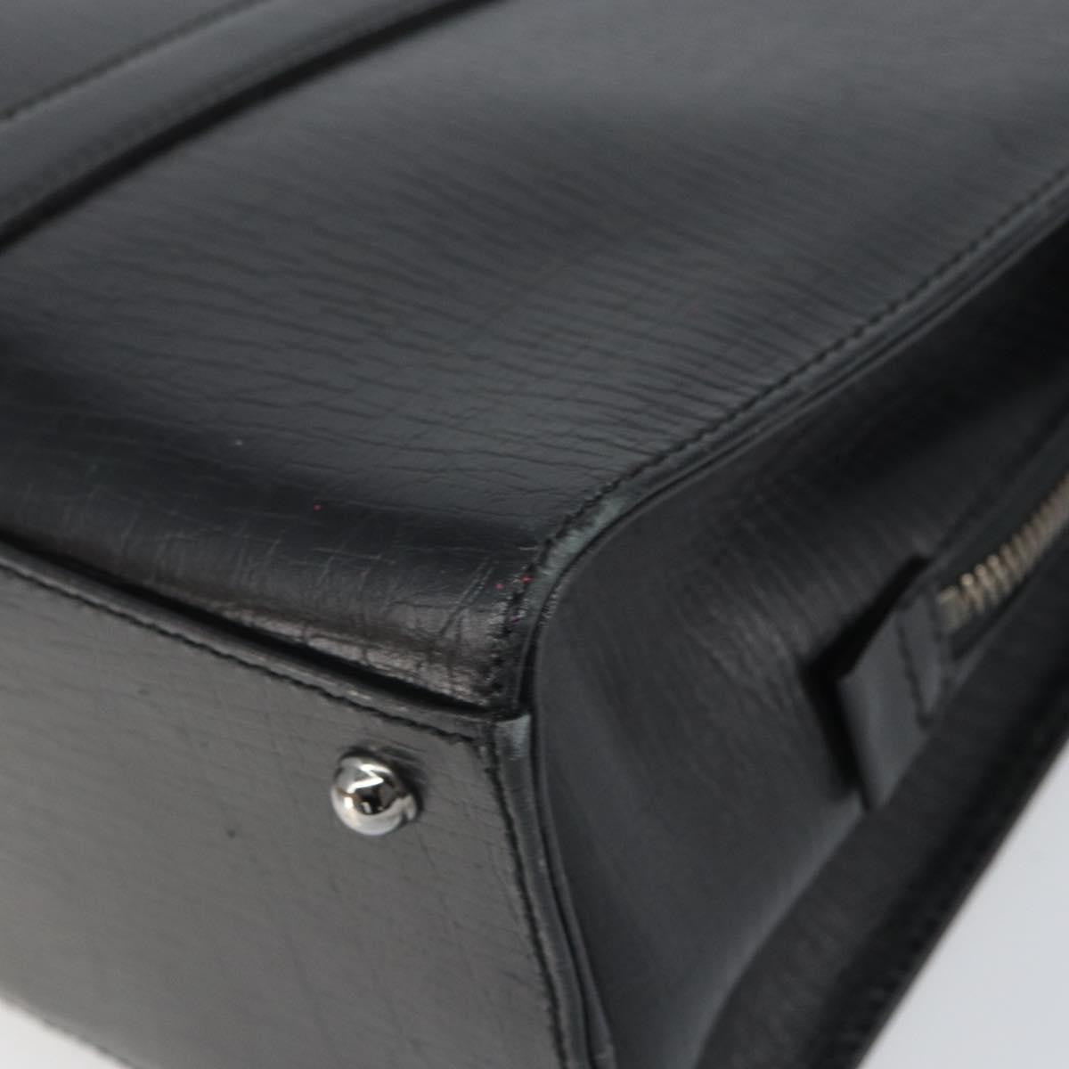 Gucci Vintage Leather Black Leather Handbag (Pre-Owned)