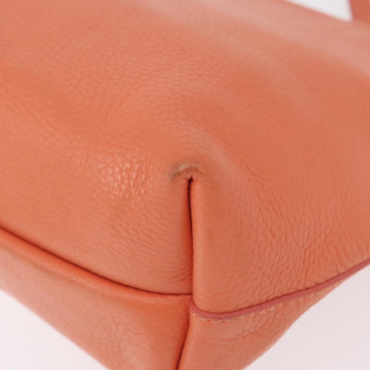 Salvatore Ferragamo Gancini Leather Pink Leather Handbag (Pre-Owned)