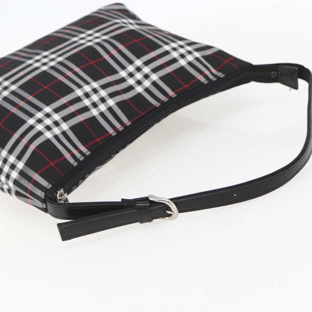 Burberry Nova Check Nylon Black Nylon Handbag (Pre-Owned)