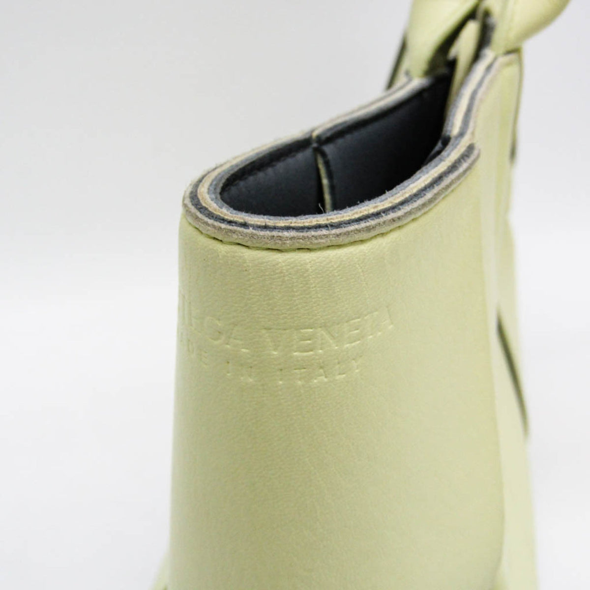 Bottega Veneta Arco Maxi Intrecciato Leather Green Leather Tote Bag Bag (Pre-Owned)