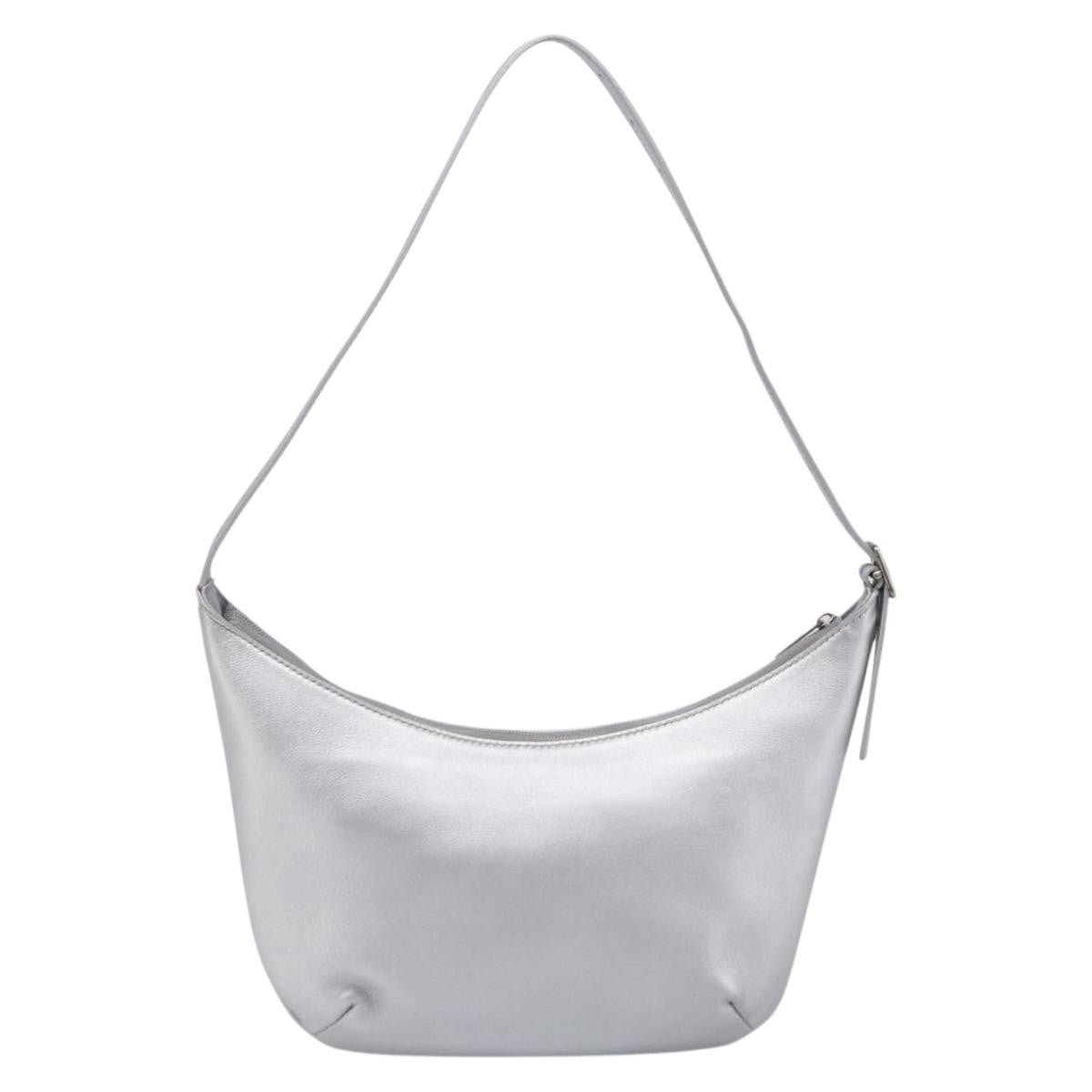 Balenciaga Mary Kate Sling Leather Silver Leather Handbag (Pre-Owned)
