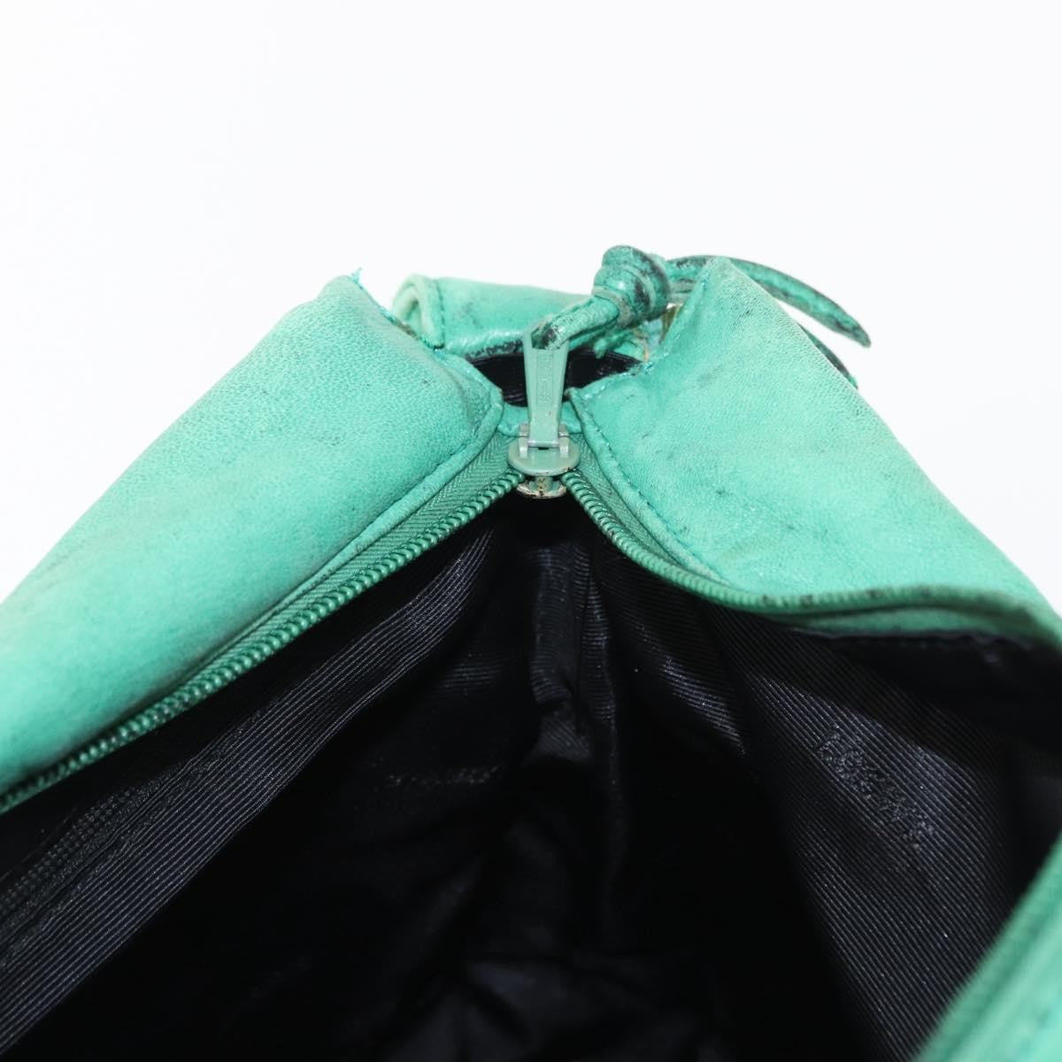 Loewe Vintage Leather Green Leather Shoulder Bag Bag (Pre-Owned)