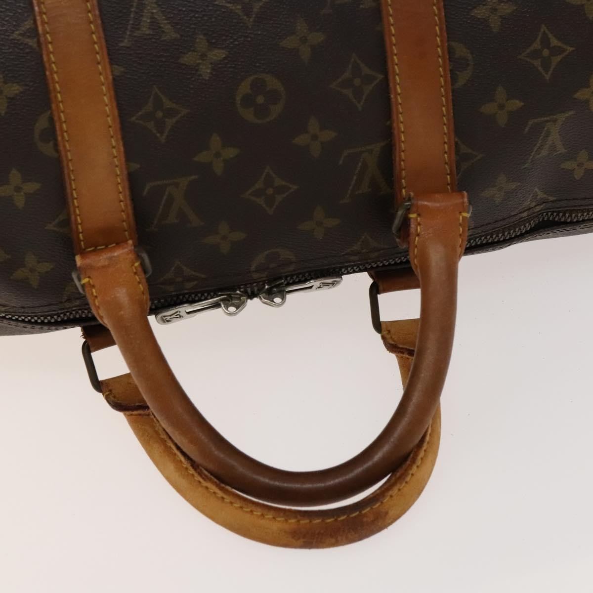 Louis Vuitton Keepall Monogram Canvas Brown Canvas Travel Bag Bag (Pre-Owned)
