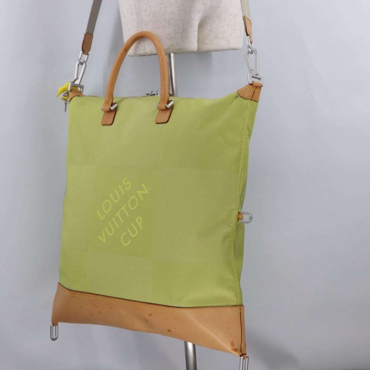 Louis Vuitton Cougar Damier Geant Canvas Yellow Canvas Handbag (Pre-Owned)