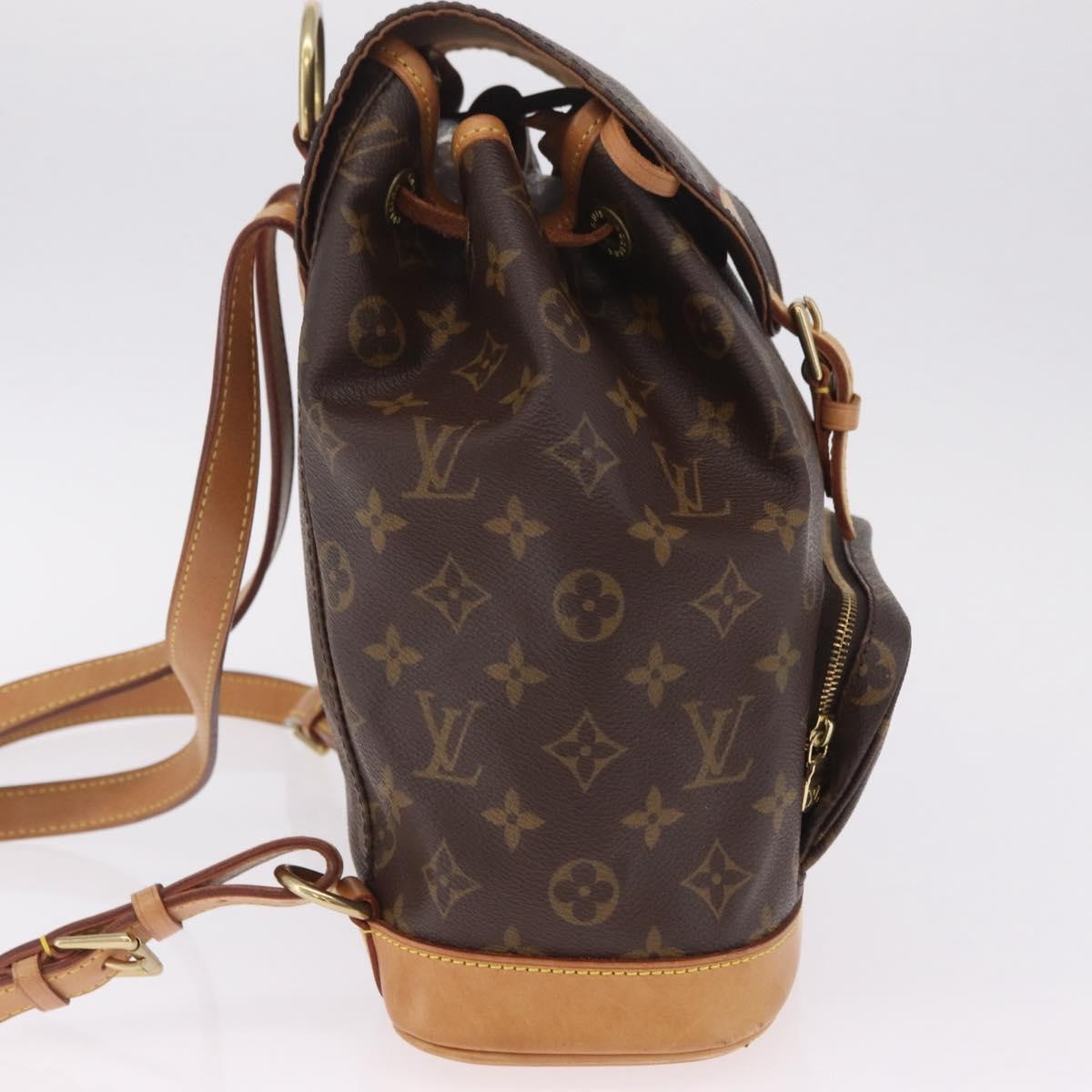Louis Vuitton Vintage Montsouris Monogram Canvas Brown Canvas Backpack Bag (Pre-Owned)