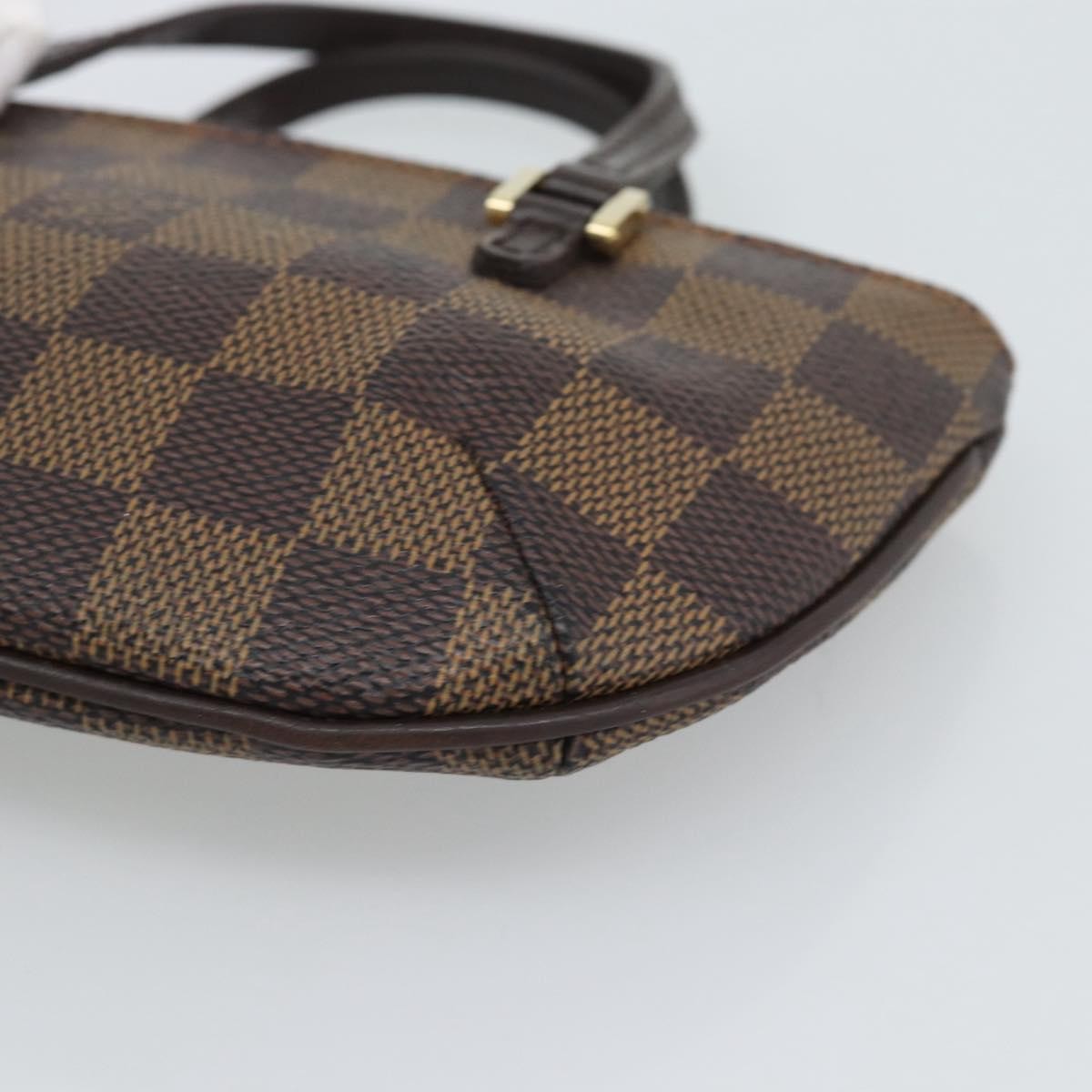 Louis Vuitton Manosque Pochette Damier Brown Canvas Clutche & Pouche Bag (Pre-Owned)