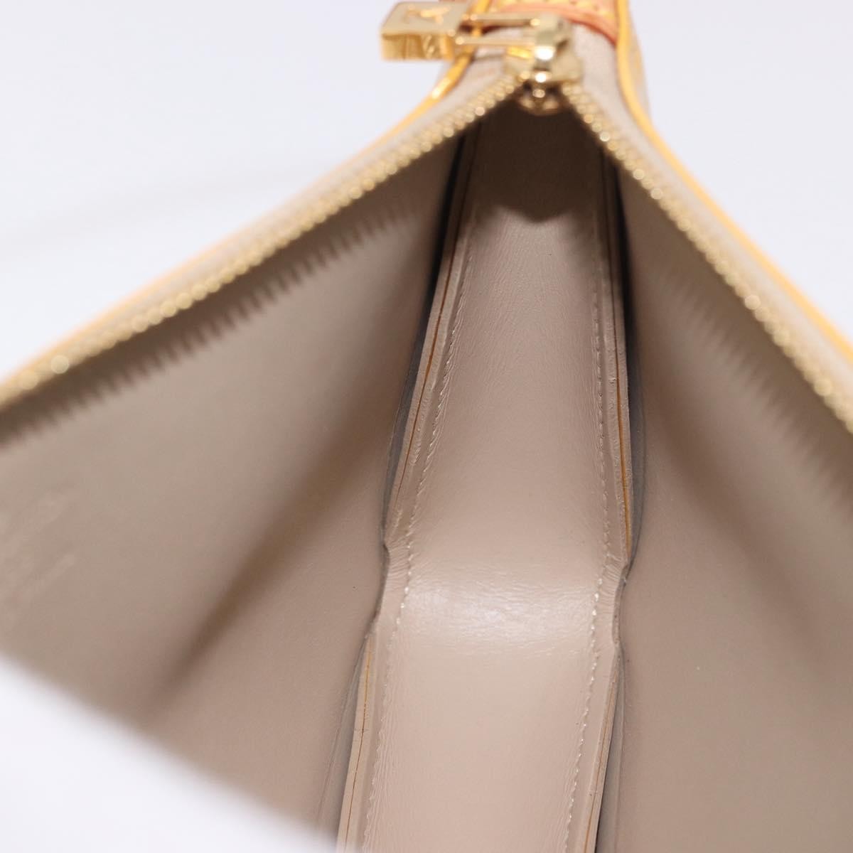 Louis Vuitton Lexington Pochette Patent Leather Beige Patent_Leather Clutche & Pouche Bag (Pre-Owned)