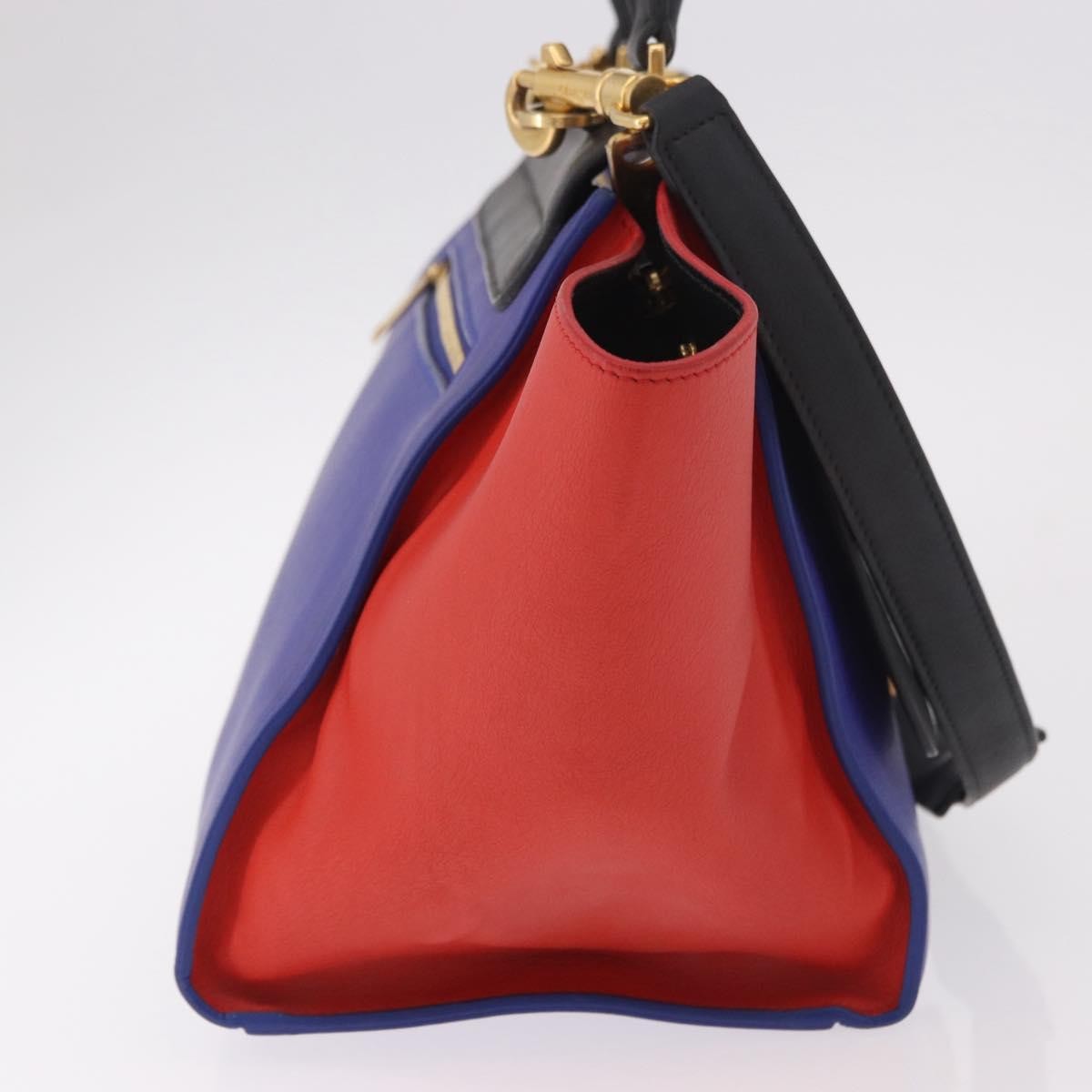 Celine Tricolor Trapeze Leather Multicolour Leather Handbag (Pre-Owned)