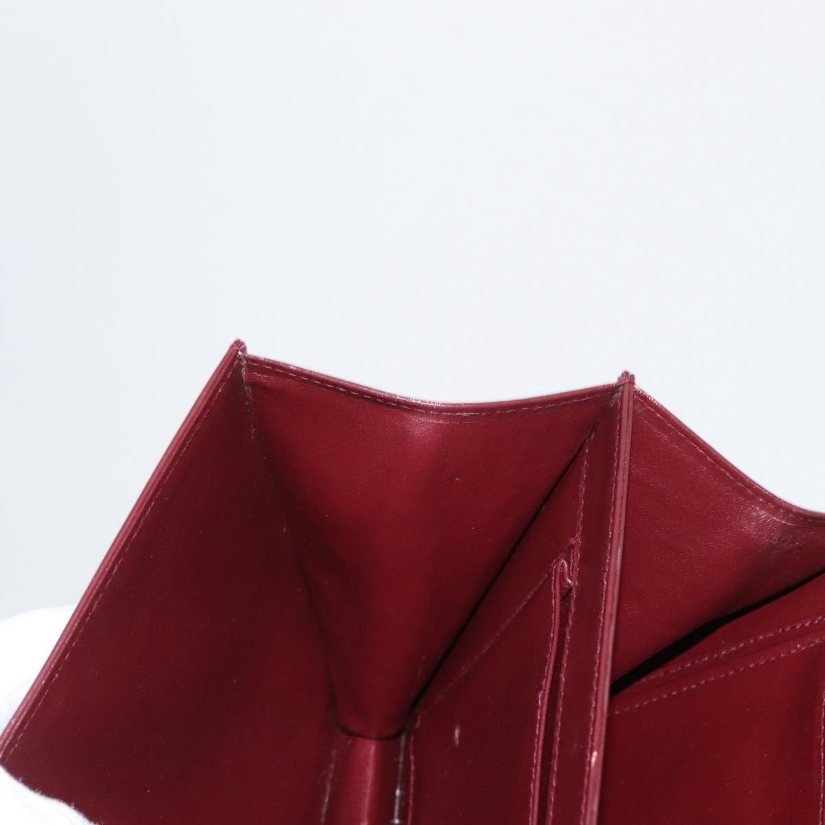 Gucci Vintage Leather Burgundy Leather Handbag (Pre-Owned)