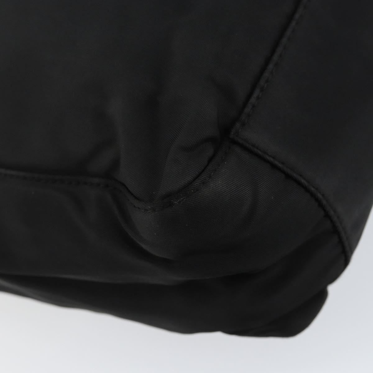 Prada Vintage Tote Tessuto Black Nylon Tote Bag Bag (Pre-Owned)