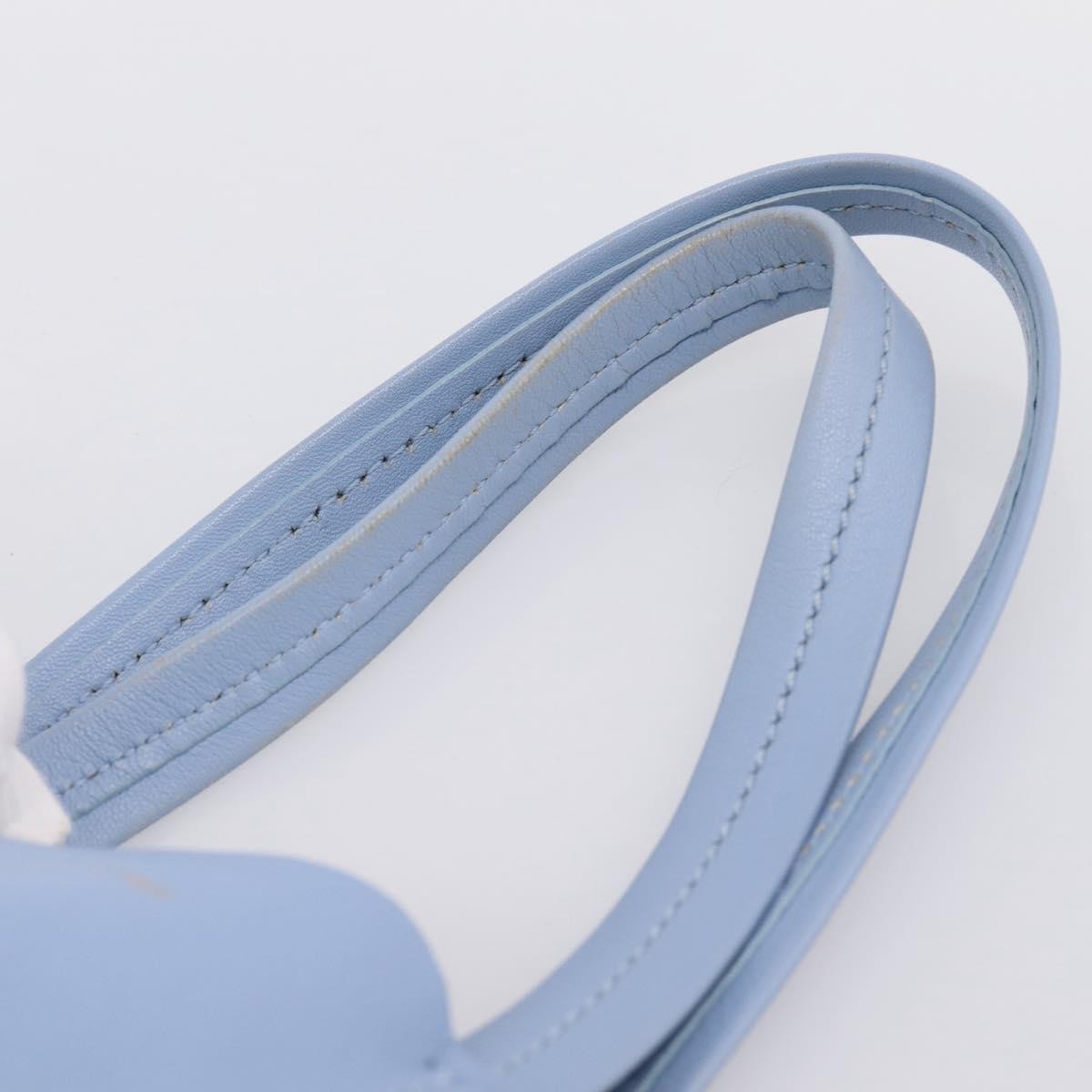 Celine Vertical Bi-Cabas Leather Blue Leather Tote Bag Bag (Pre-Owned)