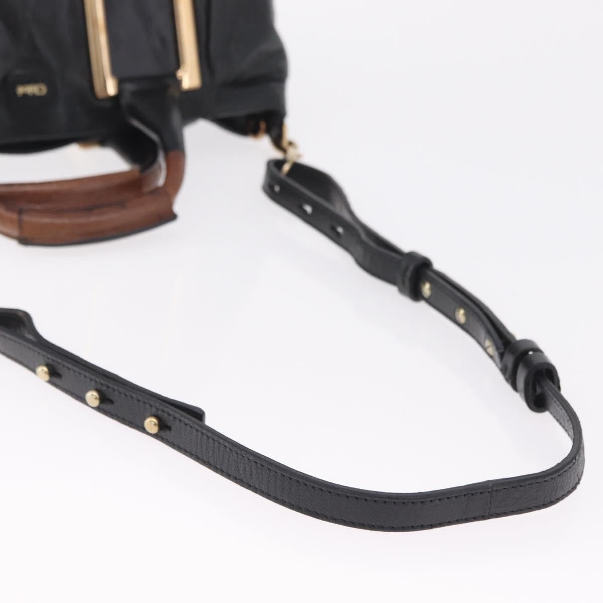 Chloe Ethel Leather Black Leather Handbag (Pre-Owned)