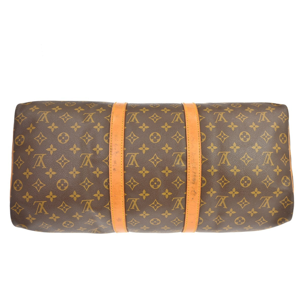 Louis Vuitton Keepall Monogram Brown Canvas Travel Bag Bag (Pre-Owned)