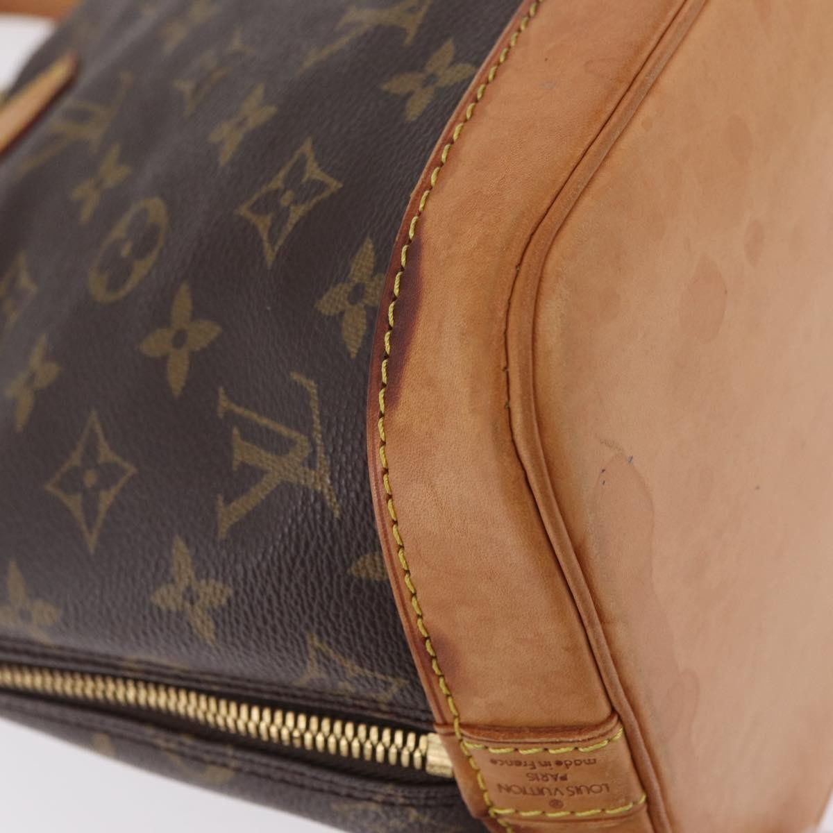 Louis Vuitton Alma Monogram Canvas Brown Canvas Handbag (Pre-Owned)