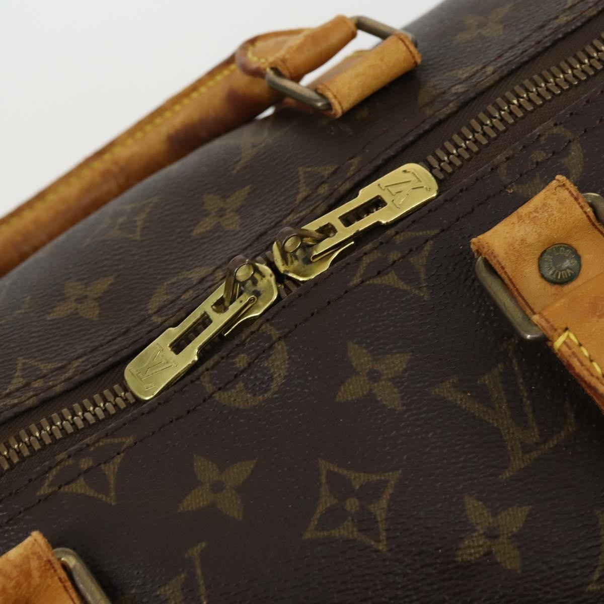 Louis Vuitton Keepall Monogram Canvas Brown Canvas Travel Bag Bag (Pre-Owned)