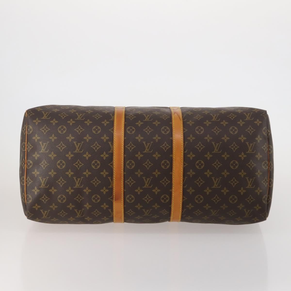 Louis Vuitton Keepall Monogram Canvas Brown Canvas Travel Bag Bag (Pre-Owned)