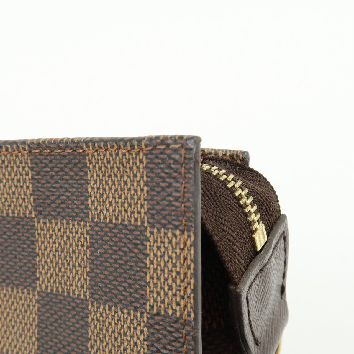 Louis Vuitton Marais Bucket Zip Damier Brown Canvas Clutche & Pouche Bag (Pre-Owned)