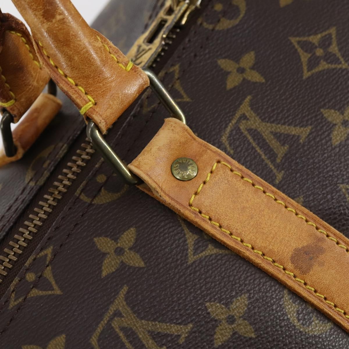 Louis Vuitton Keepall Monogram Canvas Brown Canvas Travel Bag Bag (Pre-Owned)