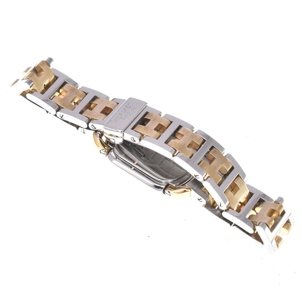 Hermes Rallye Quartz Stainless Steel And Plated Metal Watch (Pre-Owned)