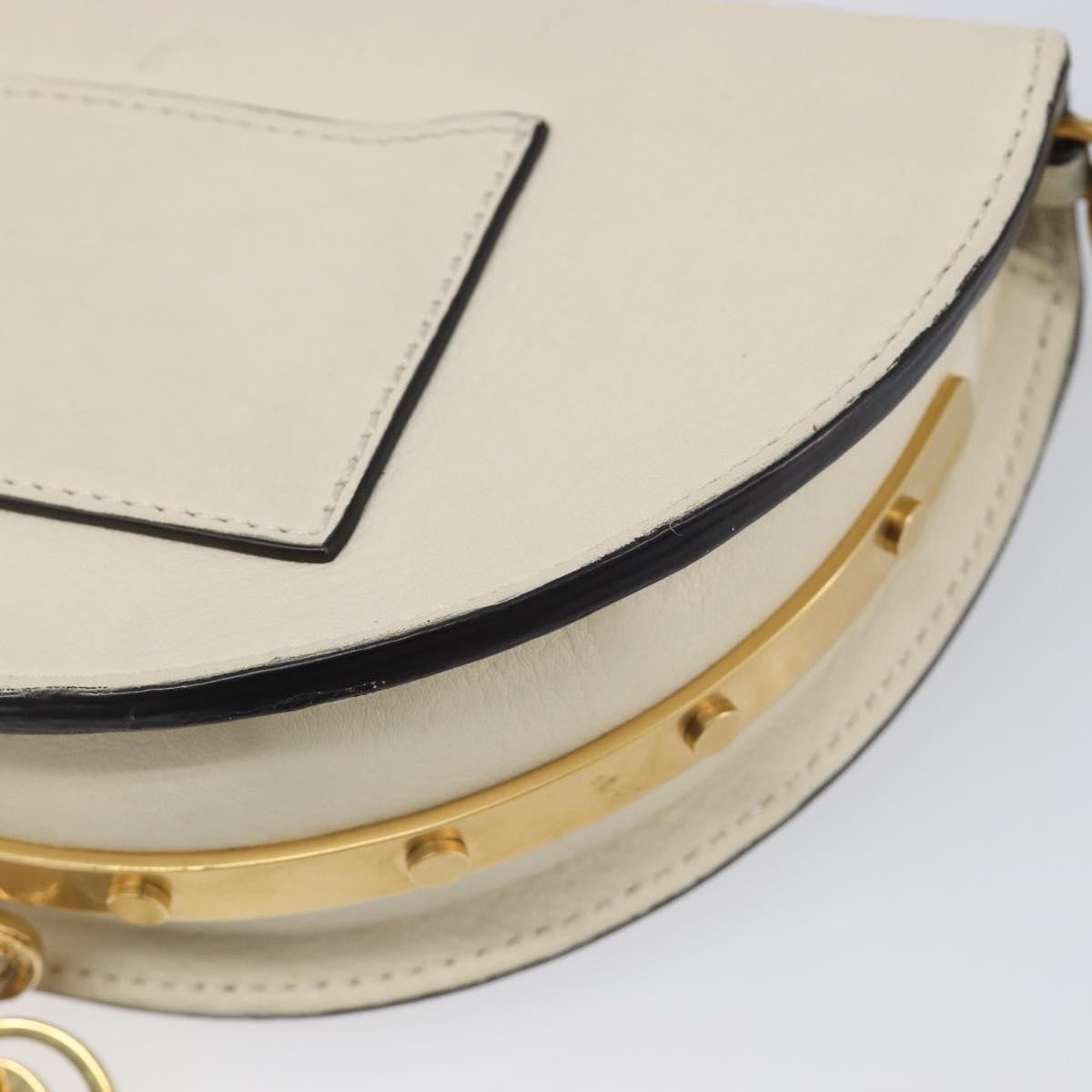 Chloe Nile Minaudière Leather White Leather Handbag (Pre-Owned)