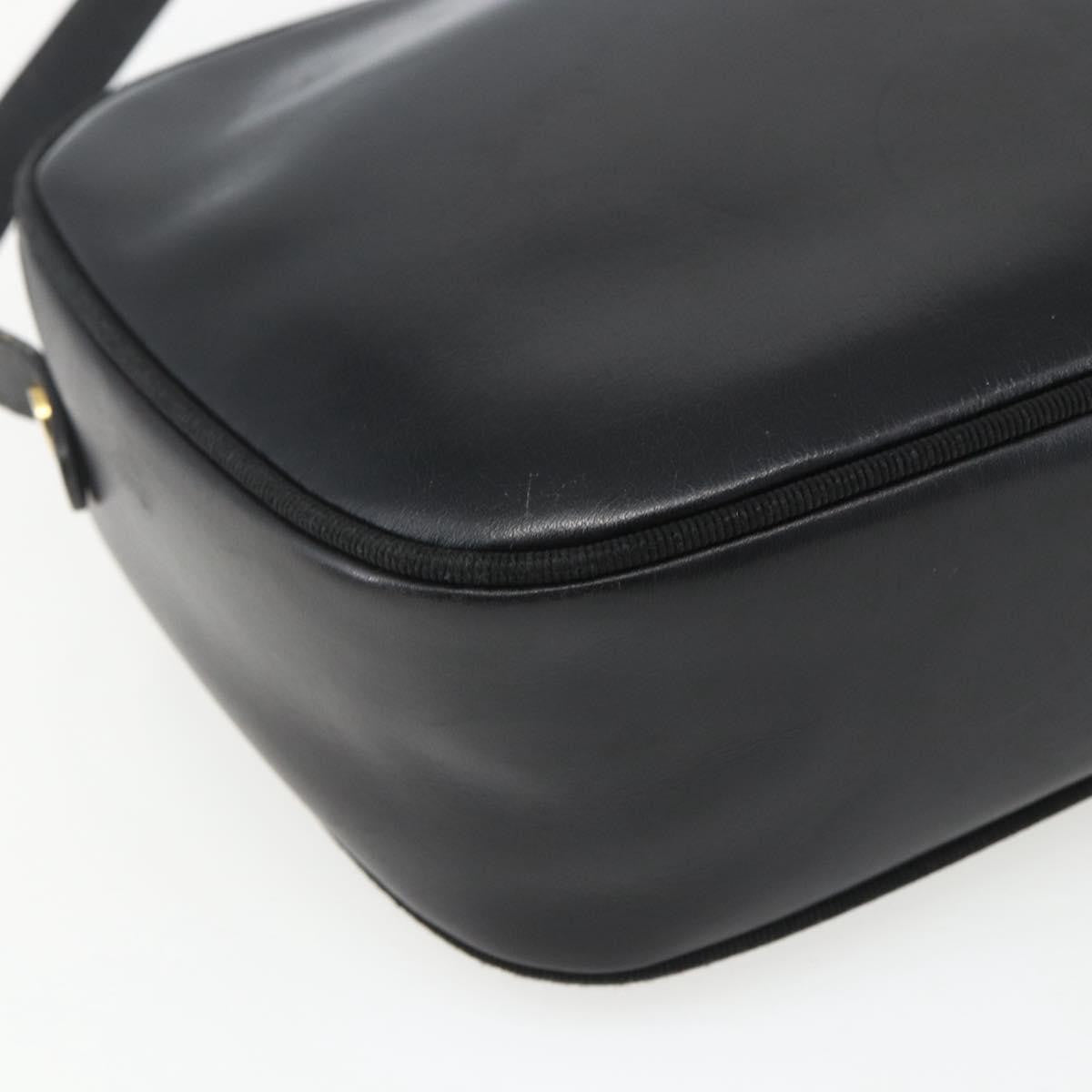 Salvatore Ferragamo Vara Bow Camera Patent Leather Black Leather Shoulder Bag Bag (Pre-Owned)
