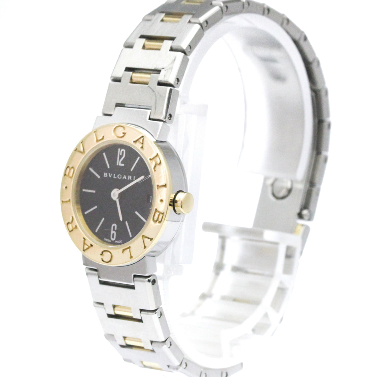 Bvlgari Bvlgari Quartz Stainless Steel And Yellow Gold Watch (Pre-Owned)