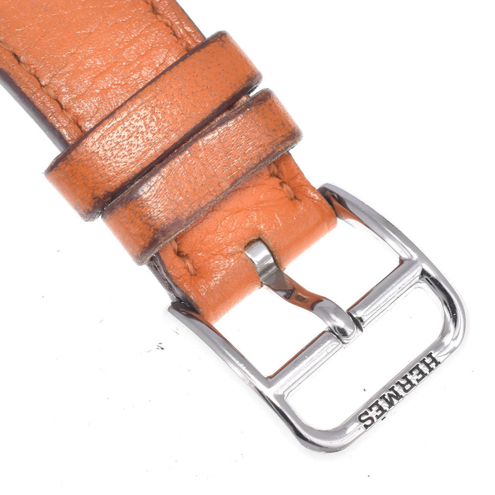 Hermes Cape Cod Quartz Stainless Steel And Leather Watch (Pre-Owned)