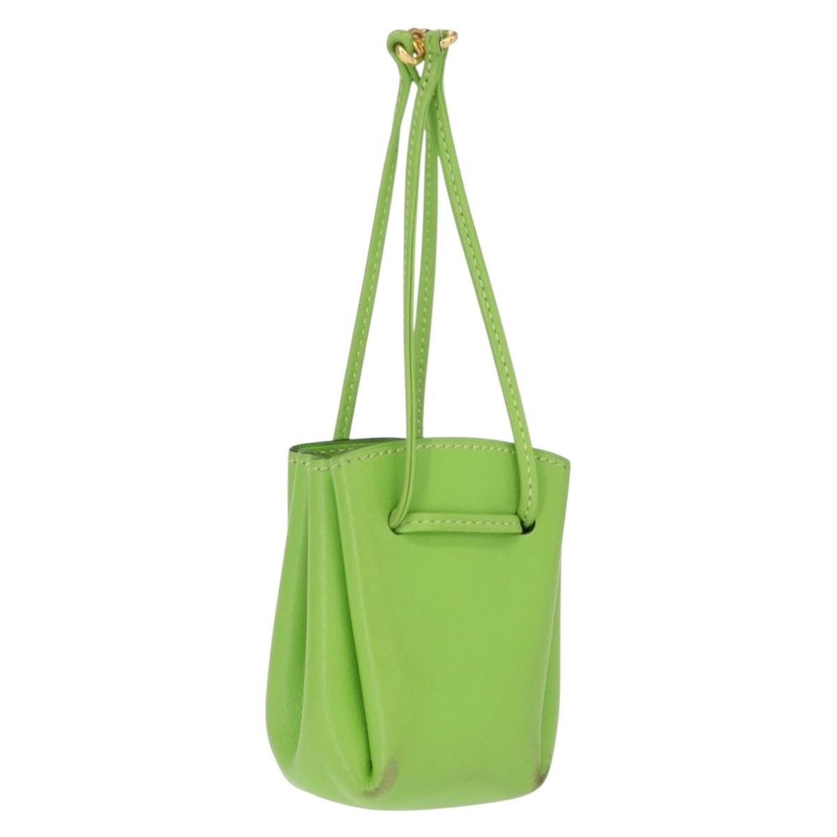Hermes Vespa Leather Green Leather Clutche & Pouche Bag (Pre-Owned)