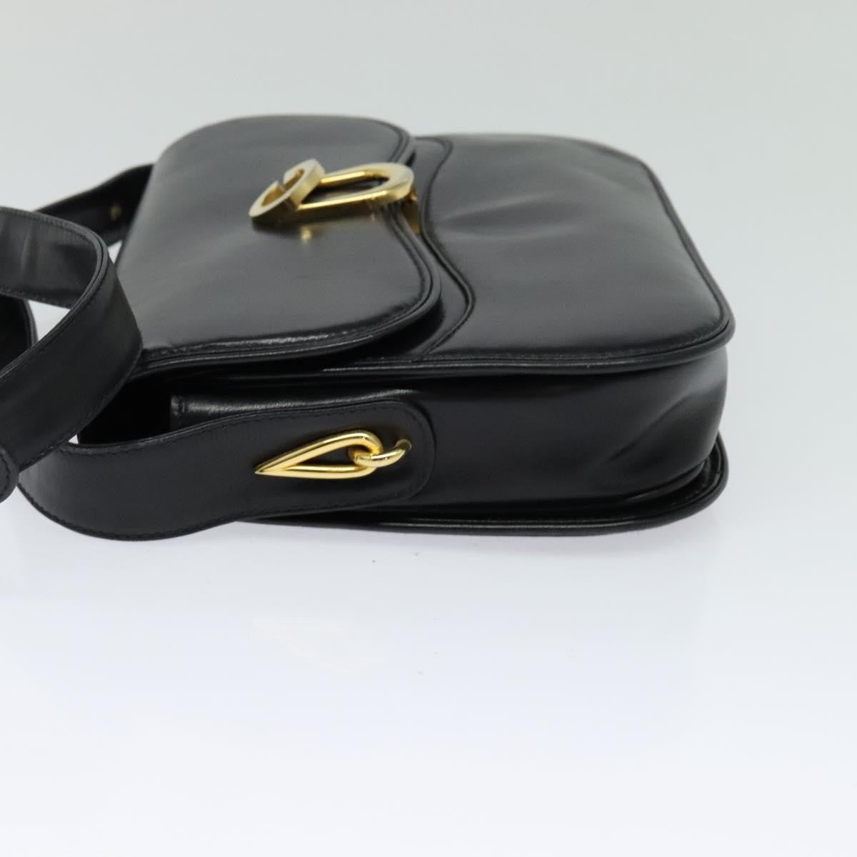 Gucci Vintage Leather Black Leather Shoulder Bag Bag (Pre-Owned)