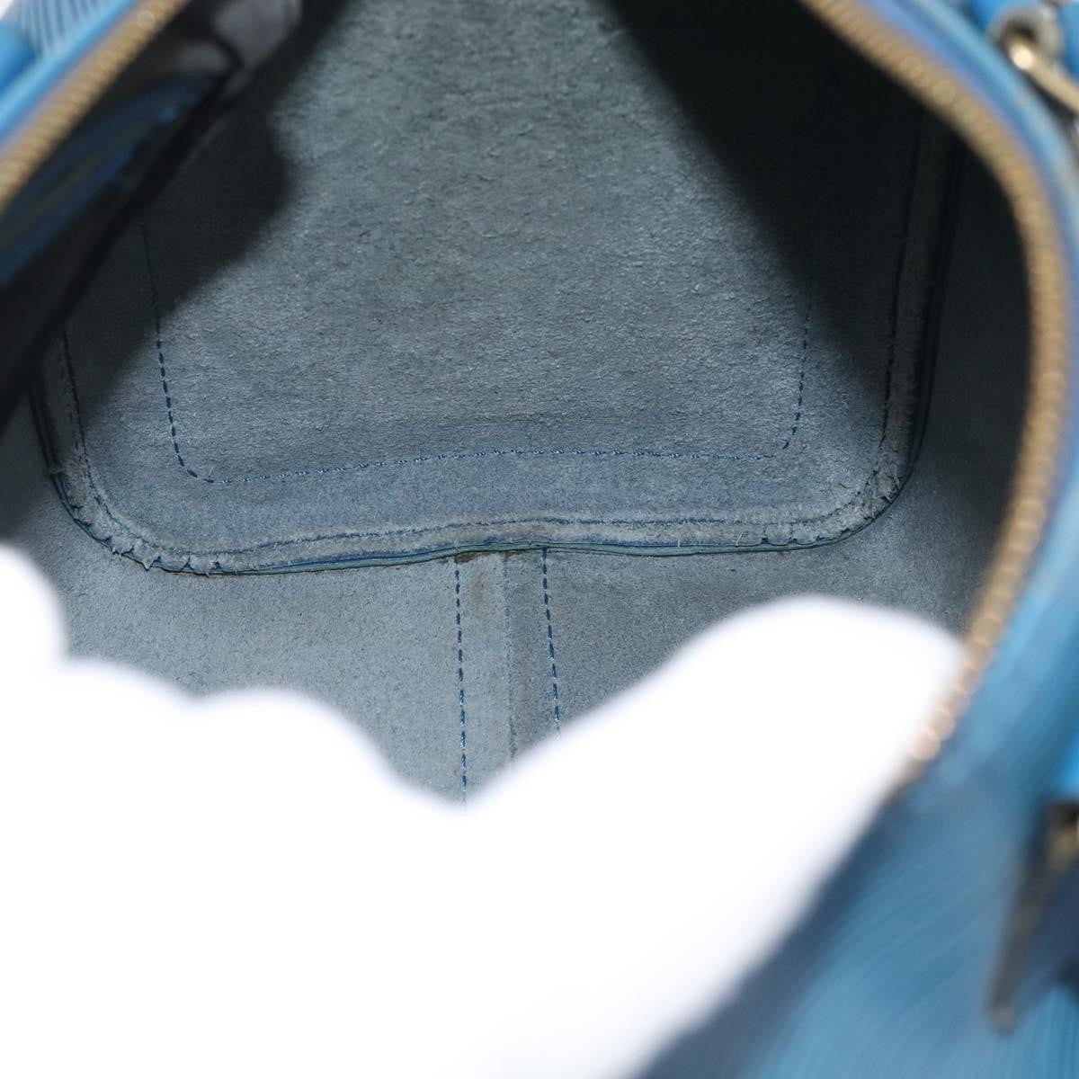 Louis Vuitton Speedy Epi Leather Blue Leather Handbag (Pre-Owned)