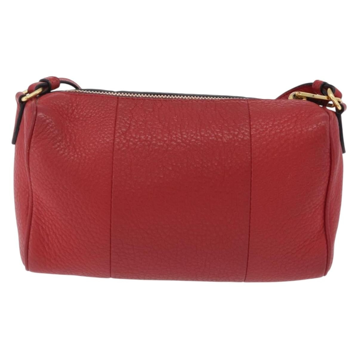 Prada Barrel Vitello Phenix Red Leather Crossbody Bag Bag (Pre-Owned)