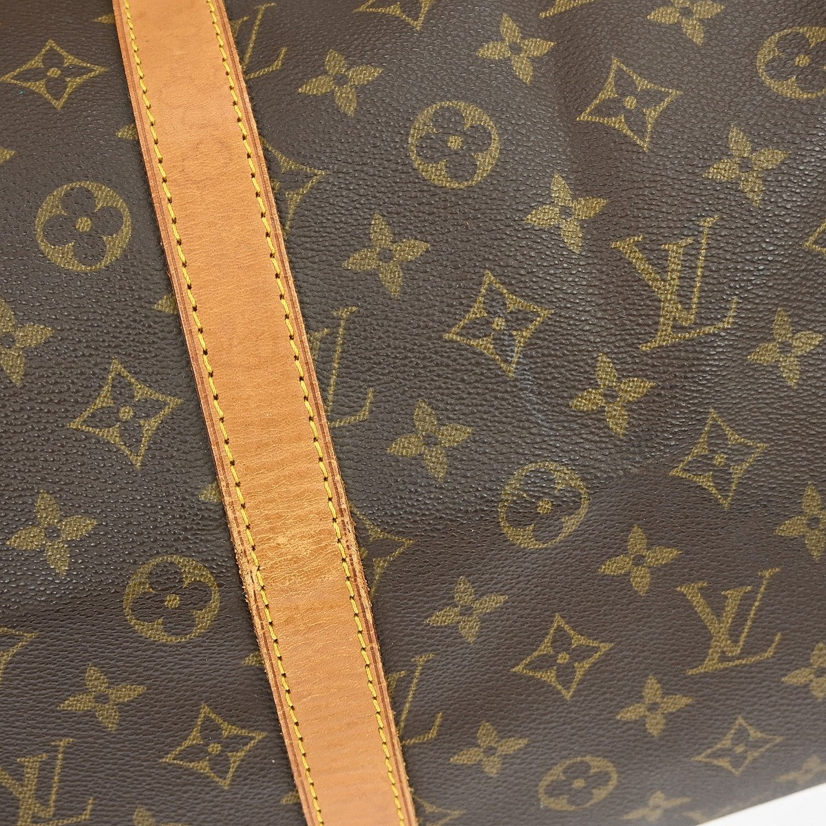 Louis Vuitton Keepall Monogram Brown Canvas Travel Bag Bag (Pre-Owned)