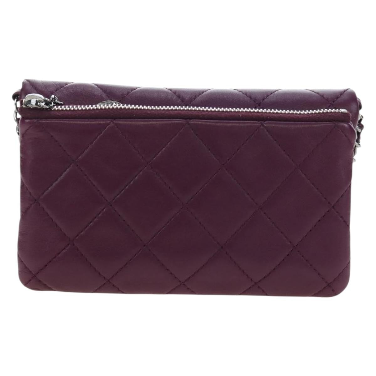 Chanel Mineral Nights Quilted Lambskin Purple Calfskin Crossbody Bag Bag (Pre-Owned)