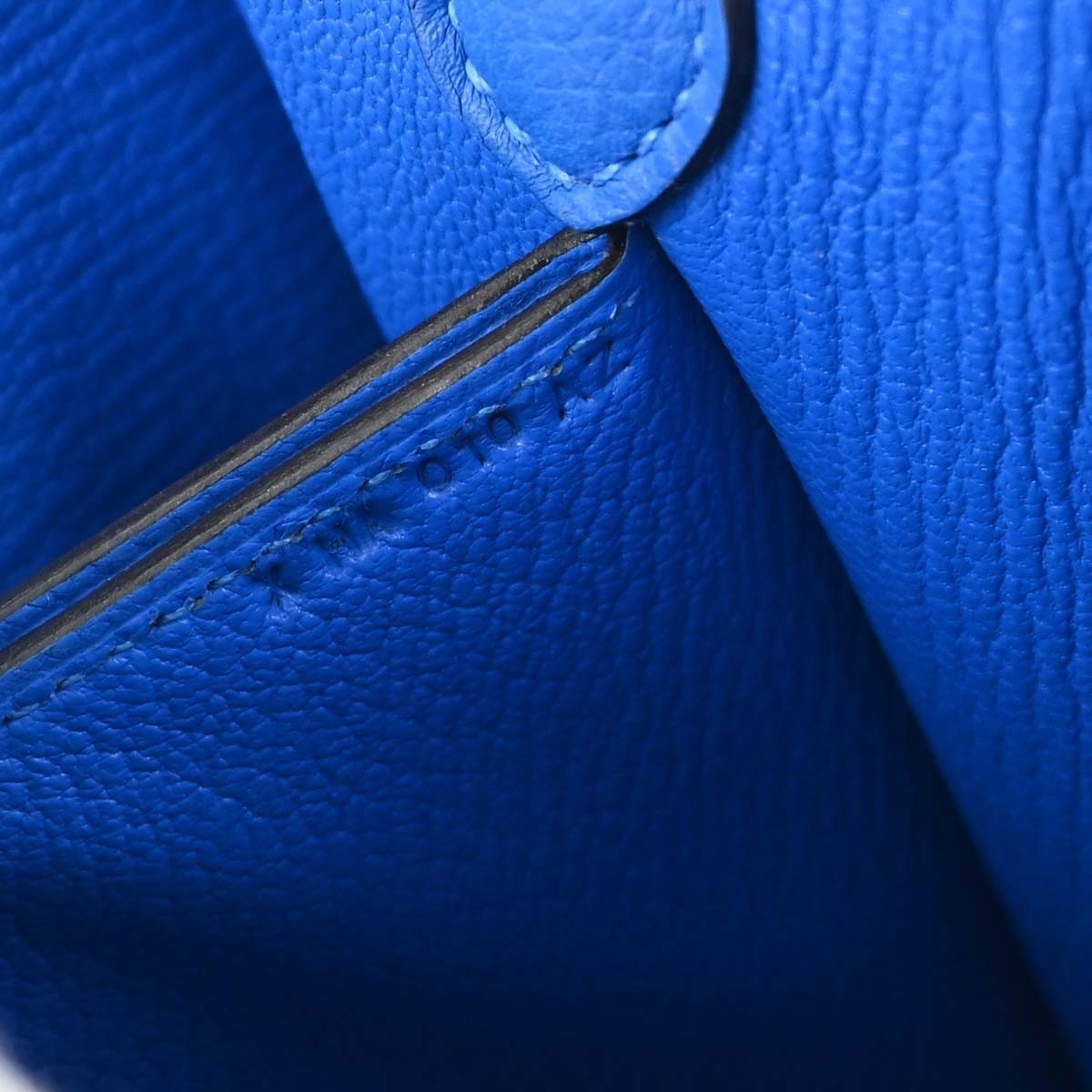 Hermes Roulis Evercolor Blue Leather Handbag (Pre-Owned)