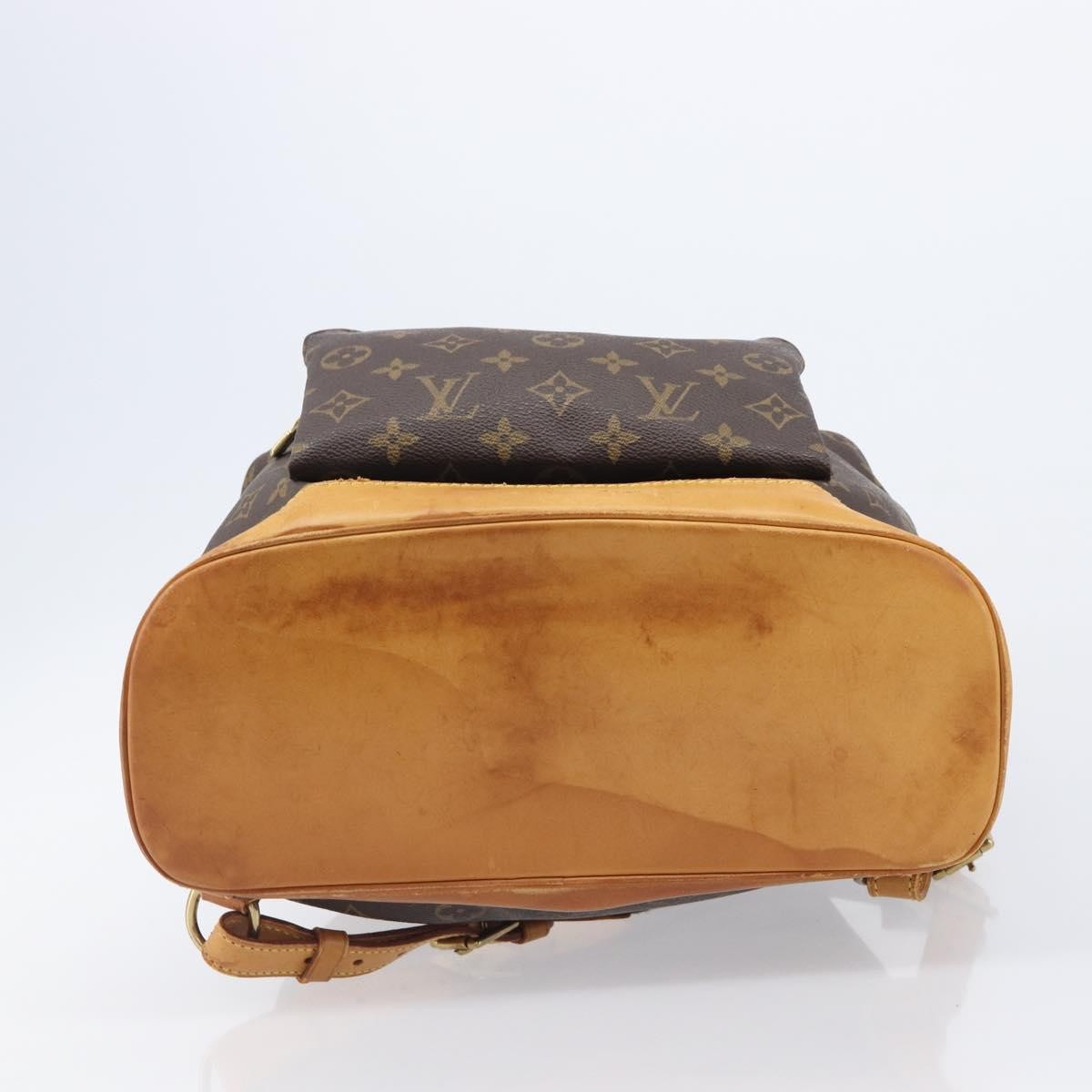 Louis Vuitton Vintage Montsouris Monogram Canvas Brown Canvas Backpack Bag (Pre-Owned)