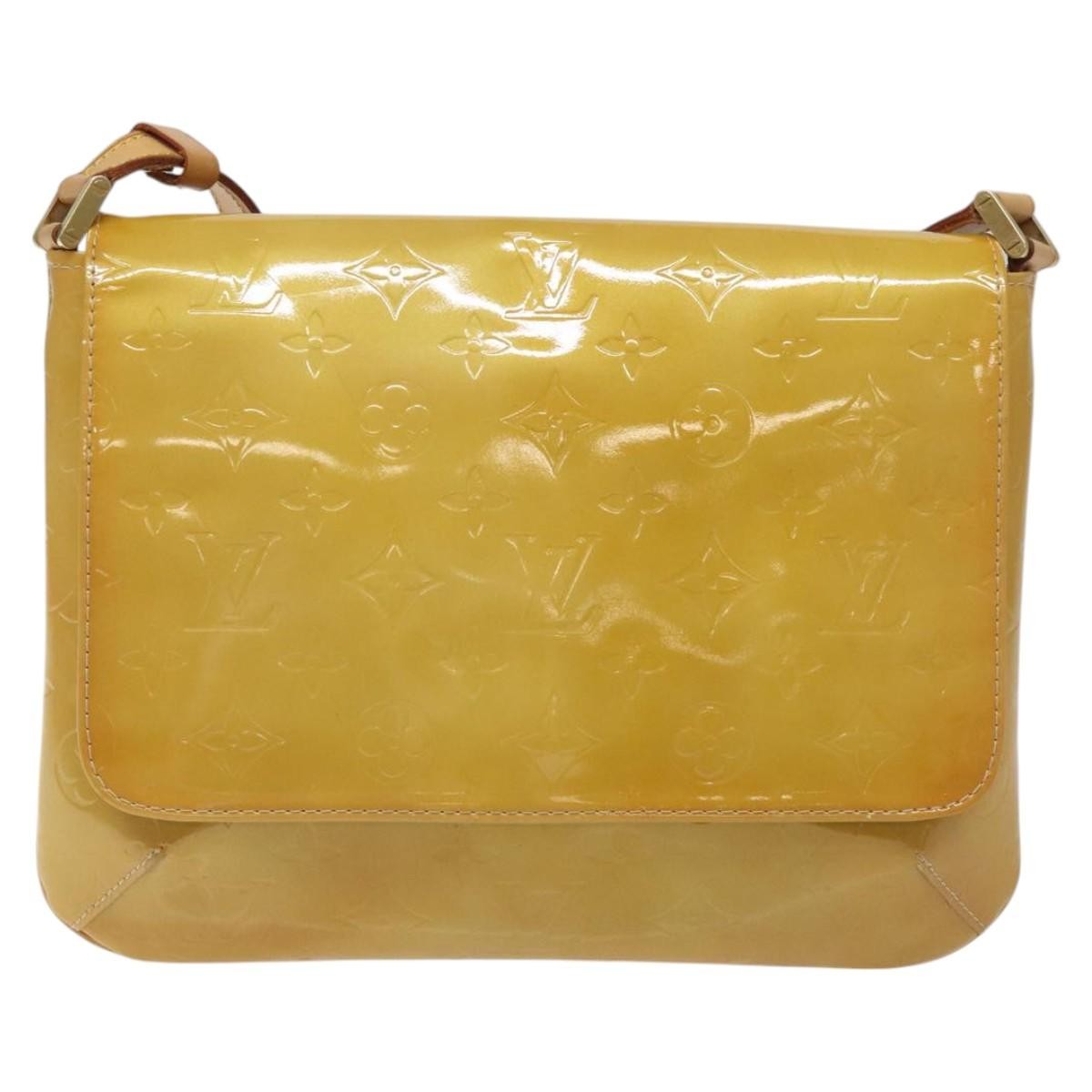 Louis Vuitton Thompson Street Monogram Vernis Beige Patent_Leather Shoulder Bag Bag (Pre-Owned)