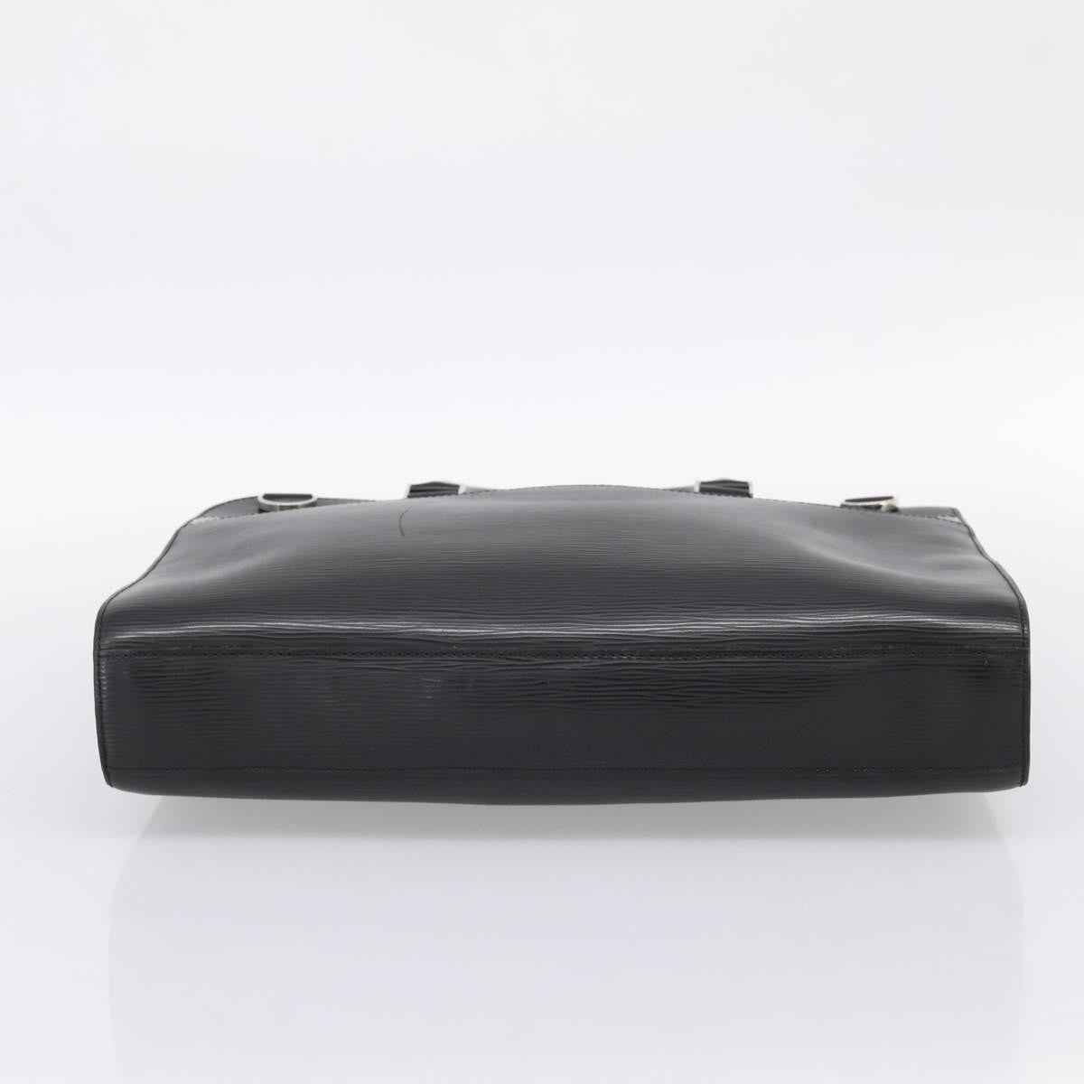 Louis Vuitton Bassano Epi Leather Black Leather Briefcase Bag (Pre-Owned)